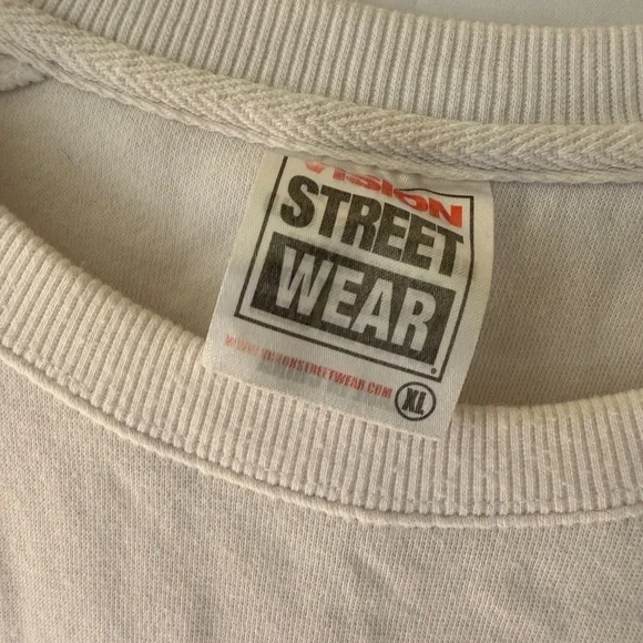 Vintage Vision Street ear Fleece Crew neck Sweatshirt - Picture 2 of 4